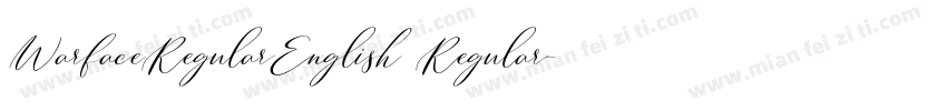 WarfaceRegularEnglish Regular字体转换
